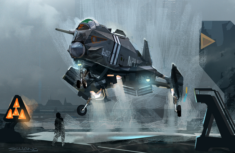 Illustration for article titled The futuristic jets, humans, and Star Wars designs of Stephen Chang